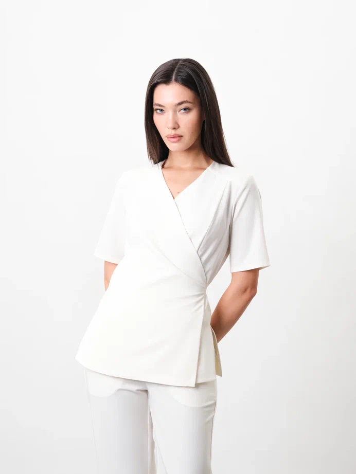 Топ Kimono (XL, Белый)