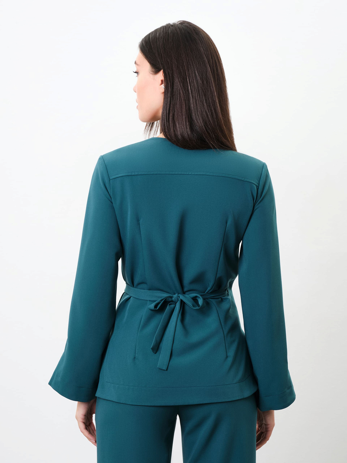 Топ Kimono с длинным рукавом (XS, Изумруд)