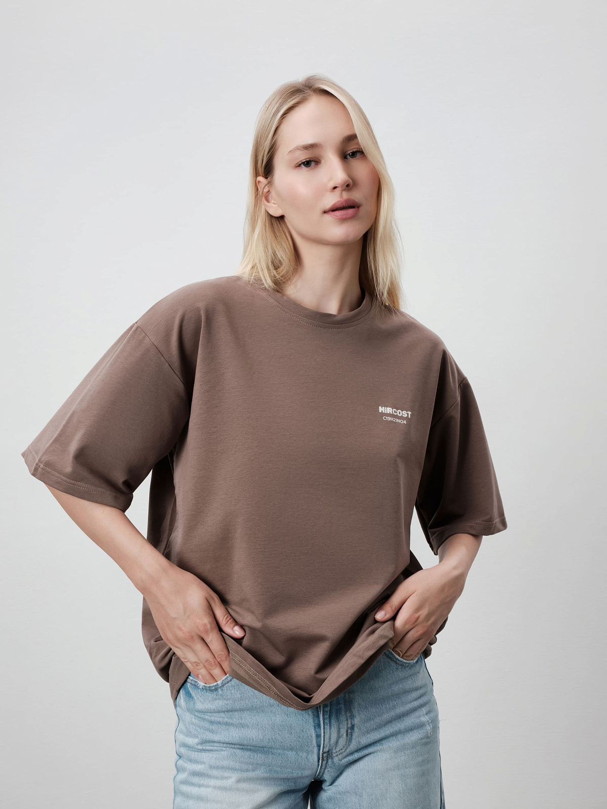 Футболка Налоксон (XL, Кофейный)