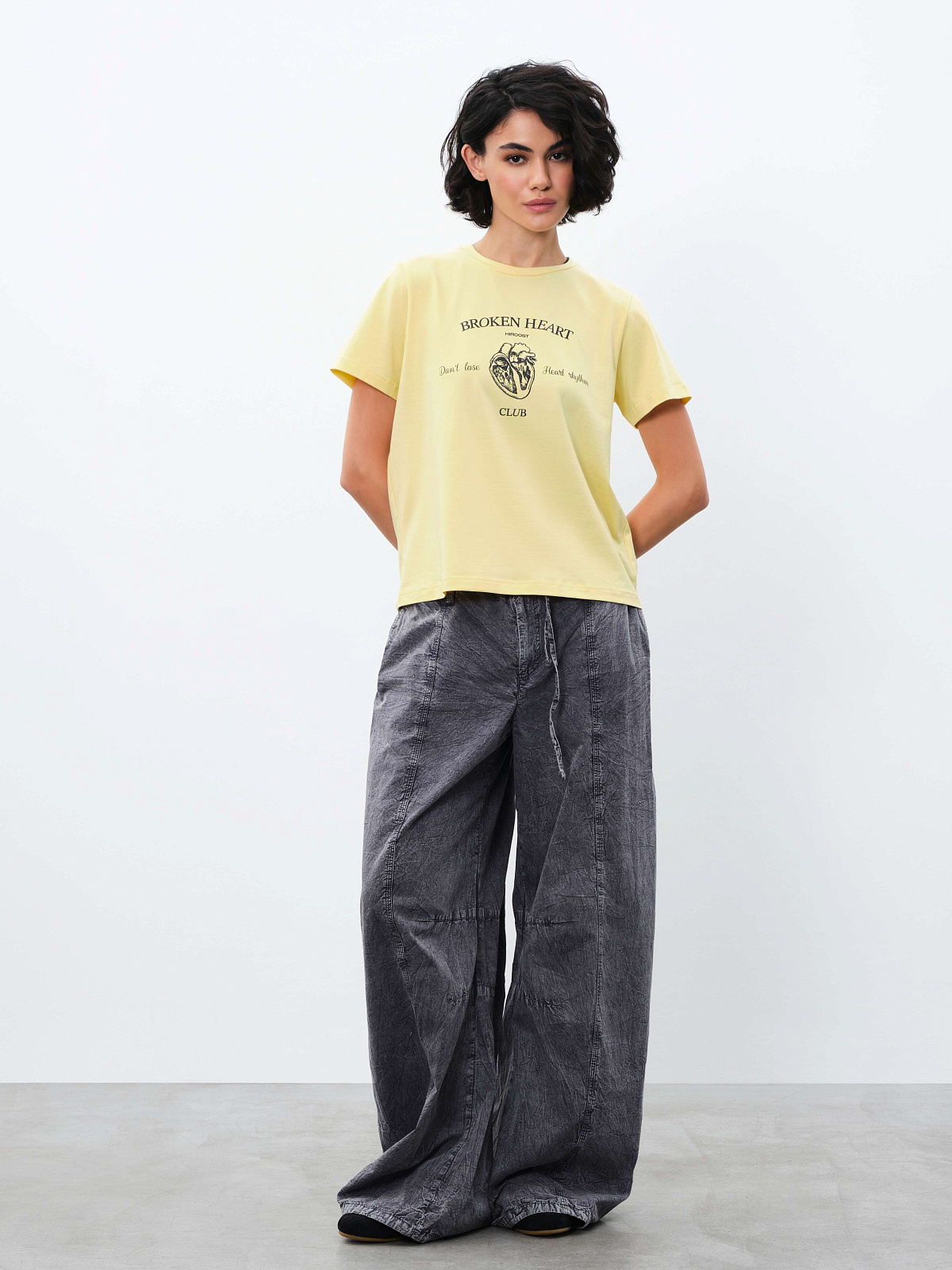 Футболка женская (XL, Лимон)