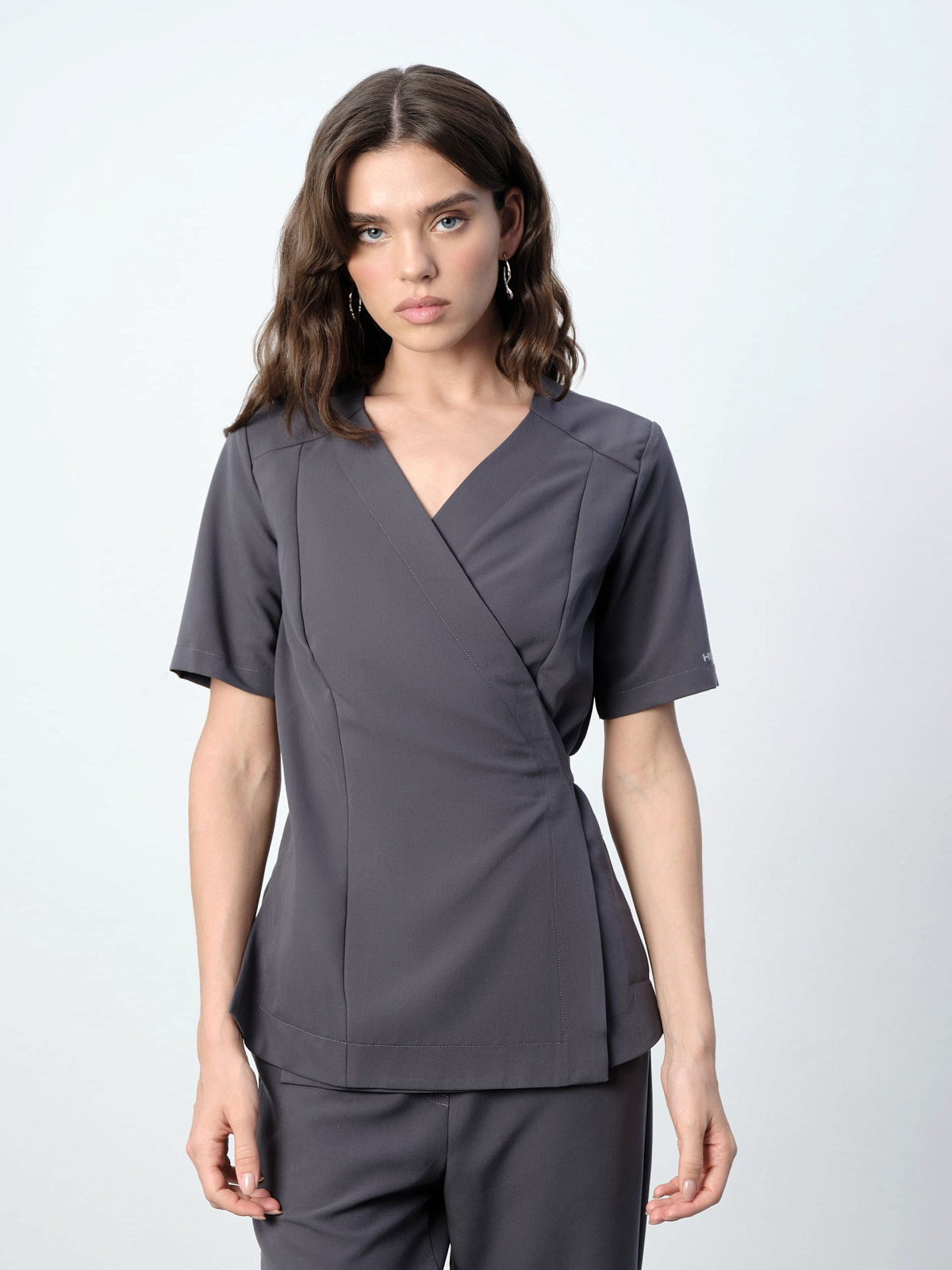 Топ Kimono (XS, Космически-серый)