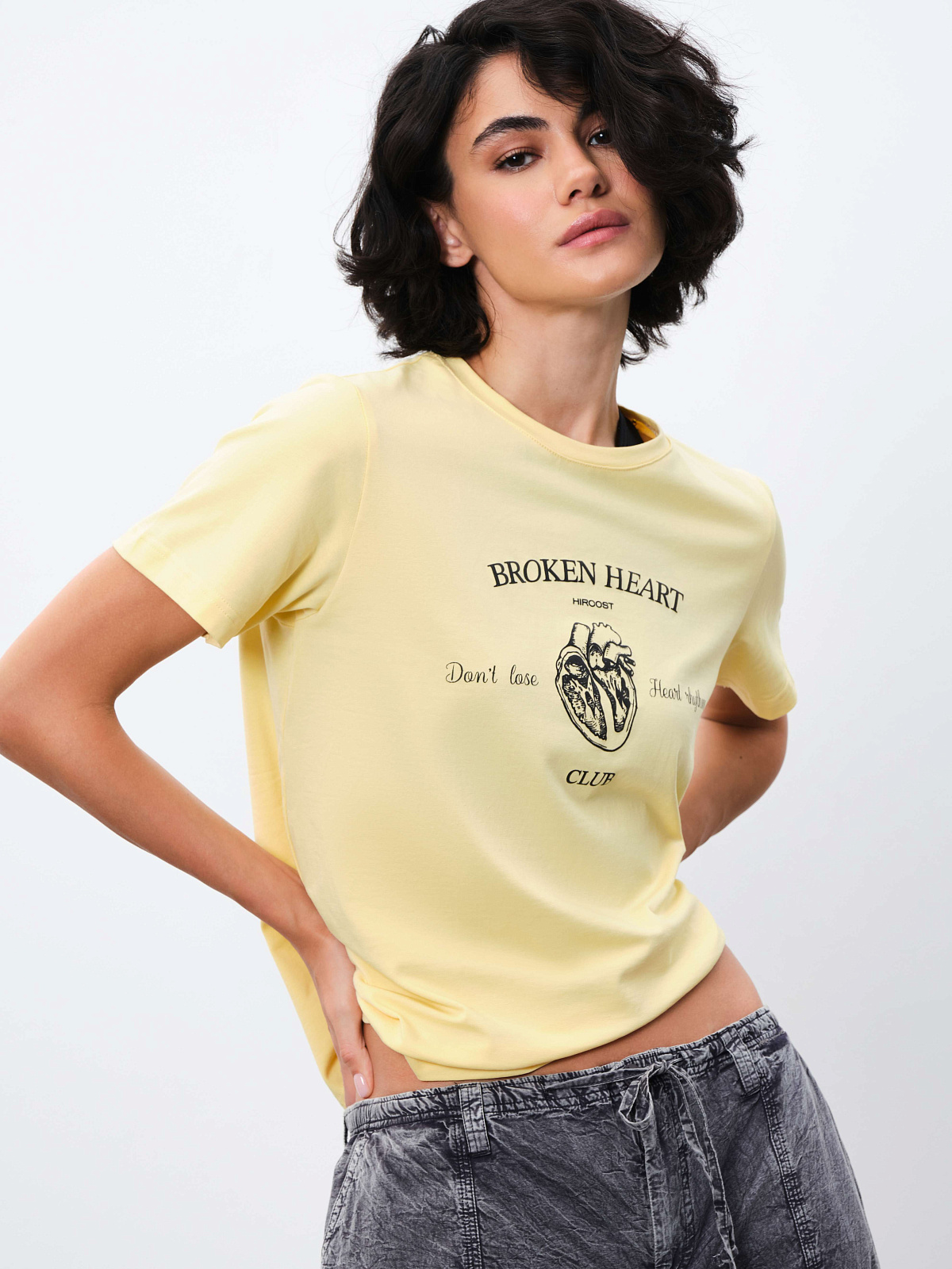 Футболка женская (XL, Лимон)