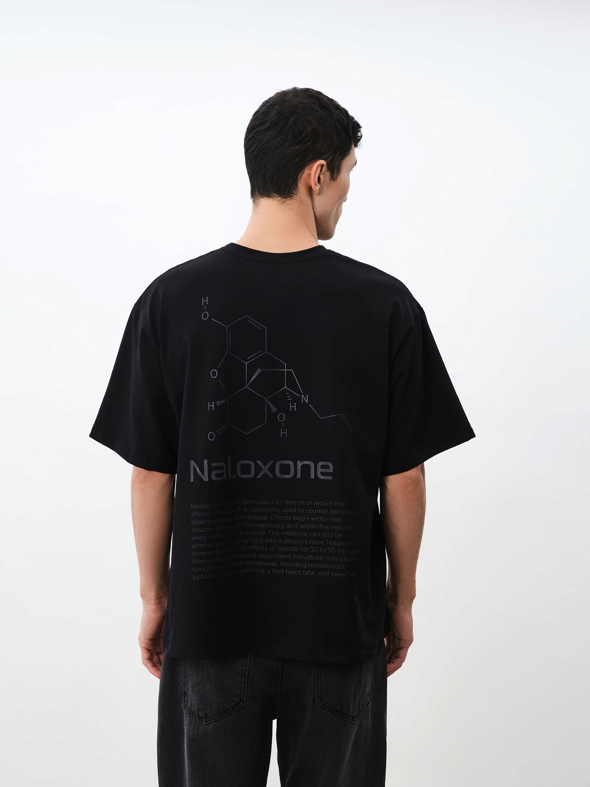 Футболка Налоксон (XL, Черный)