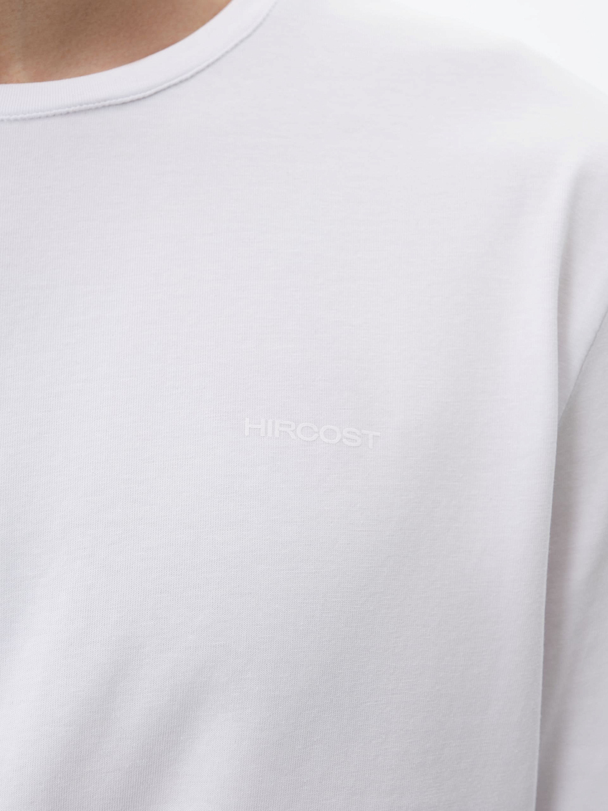 Лонгслив мужской (XL, Белый)