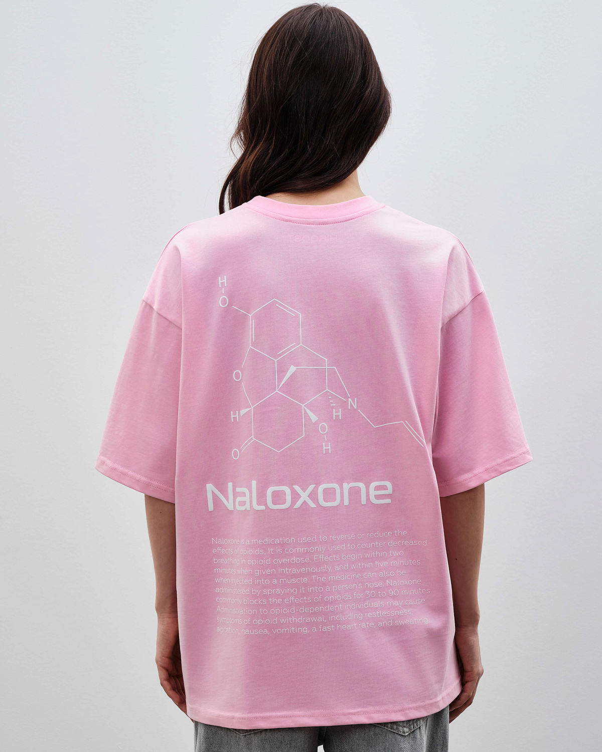 Футболка Налоксон (XL, Ярко-розовый)