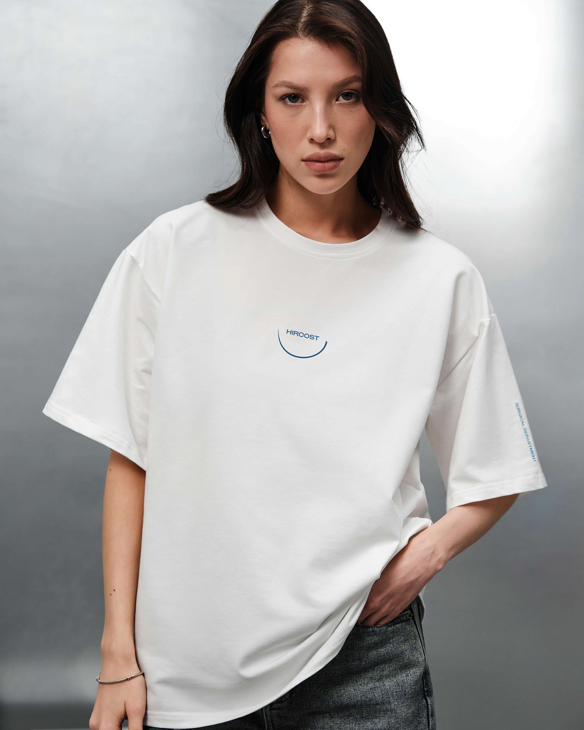 Футболка На игле (XL, Белый)
