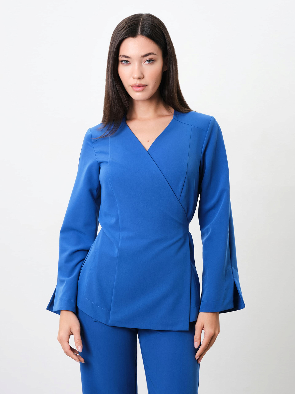 Топ Kimono с длинным рукавом (L, Океан)