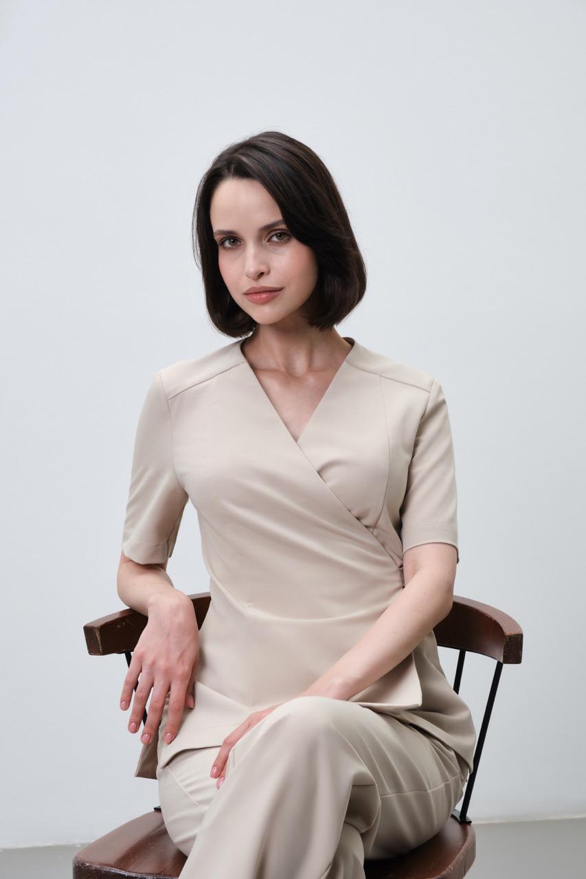 Топ Кимоно 112 (2XL, Бежевый)