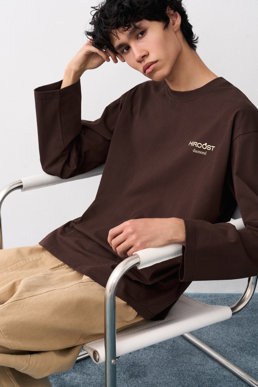 Лонгслив Кольцо с бриллиантом (XL, Шоколад)