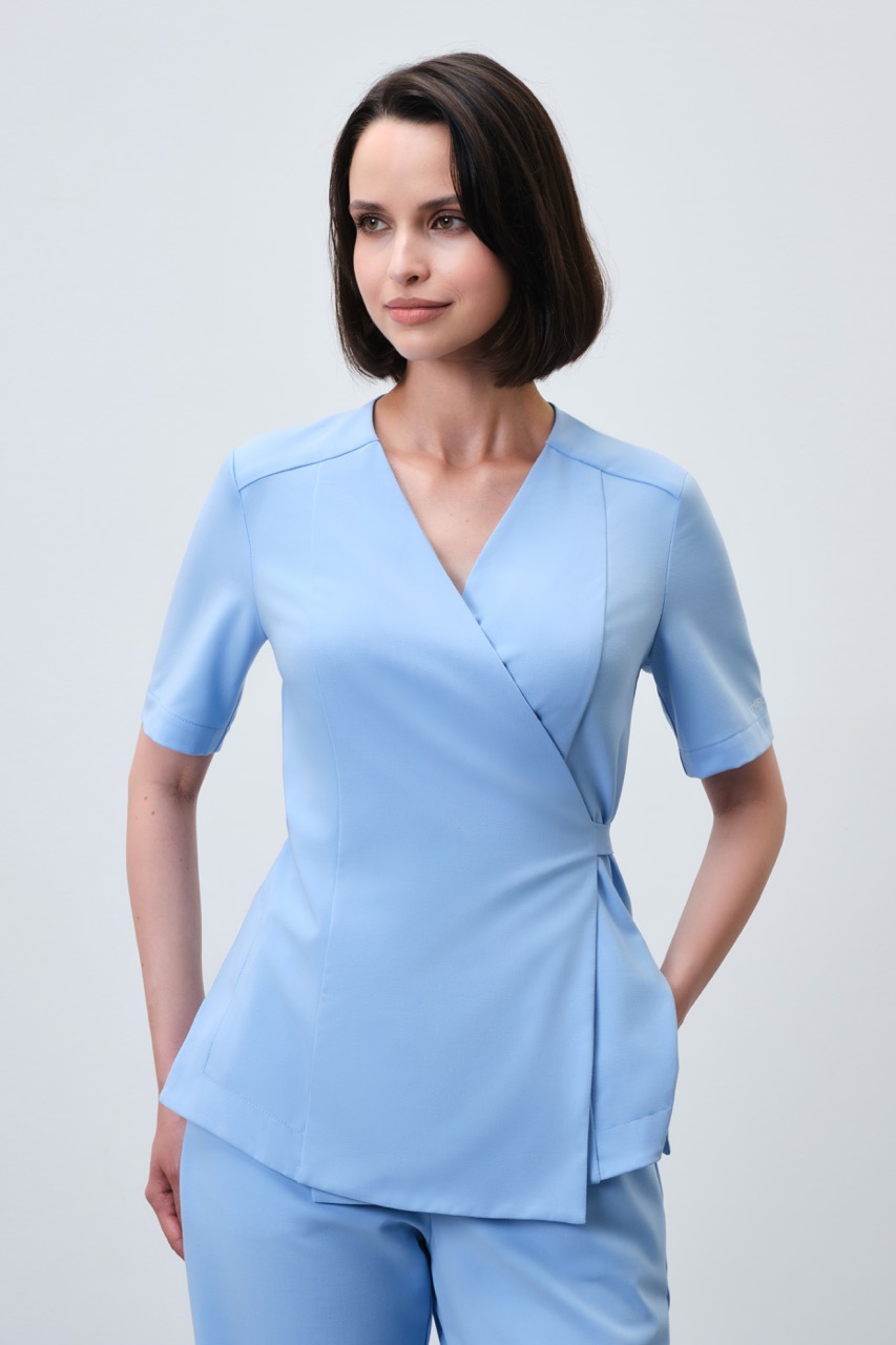 Топ Кимоно 112 (2XL, Классический голубой)