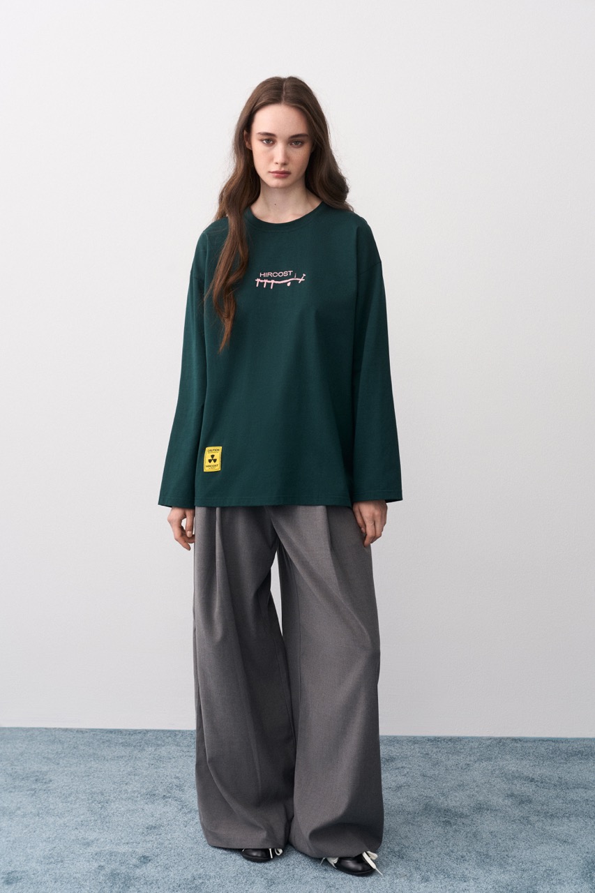 Лонгслив Пластинки (XL, Изумруд)
