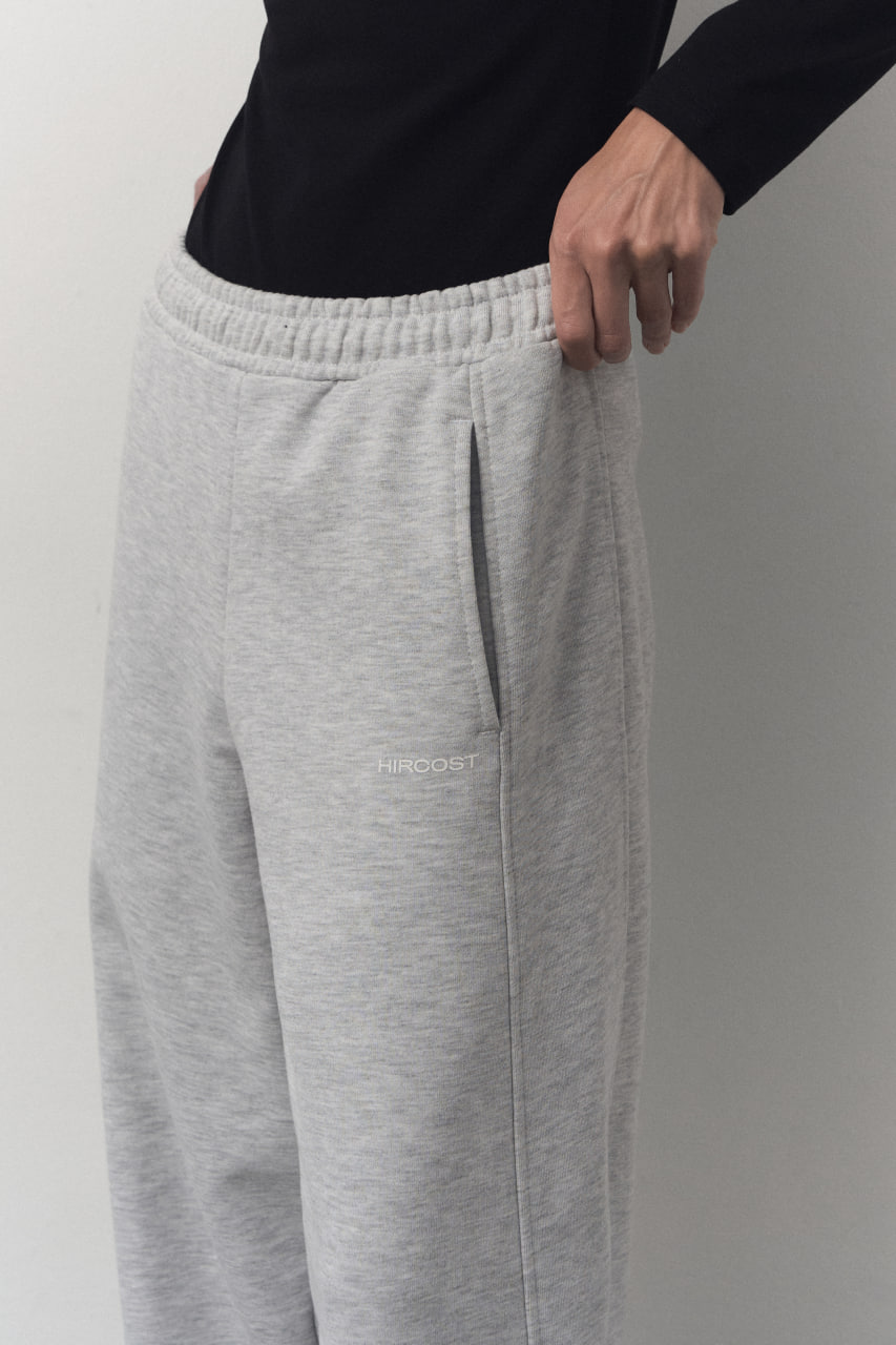 Брюки трикотажные женские (ONE SIZE, Серый меланж)