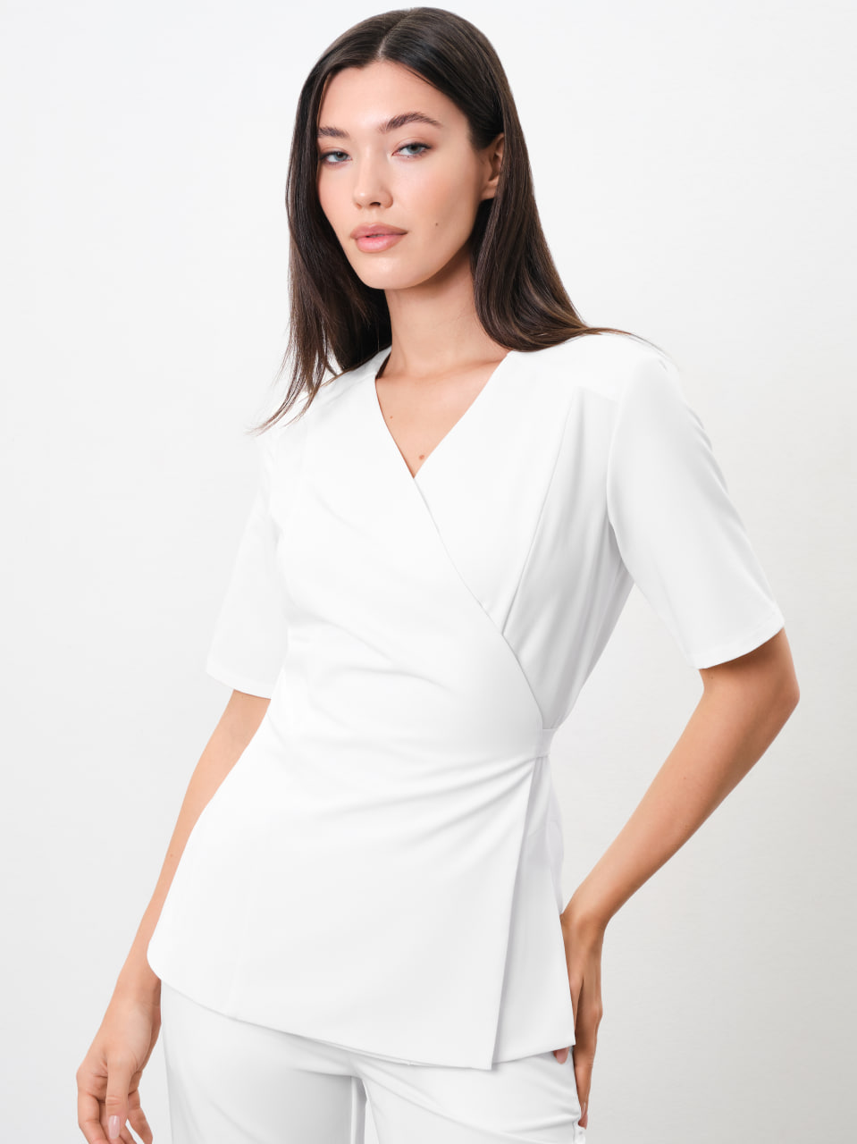 Топ Кимоно 112 (XL, Белый)