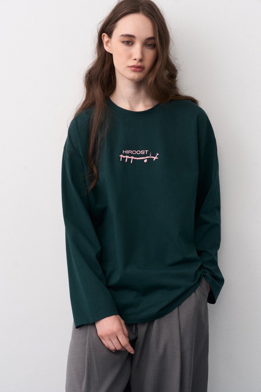 Лонгслив Пластинки (XL, Изумруд)