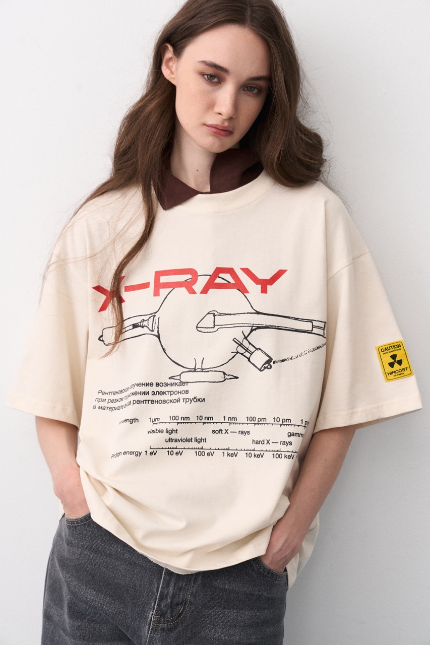 Футболка Рентген (XL, Бежевый)