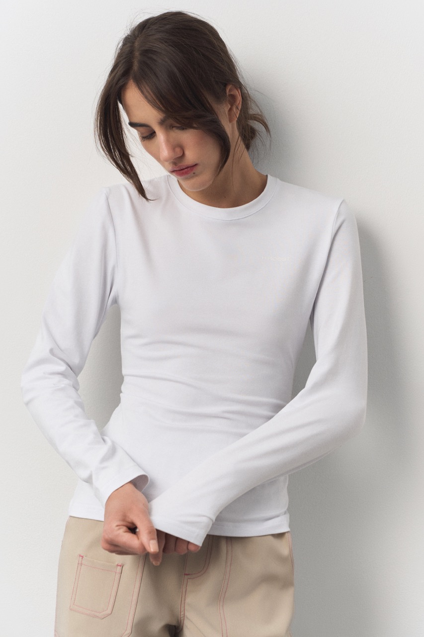Лонгслив Женский (XL, Белый)