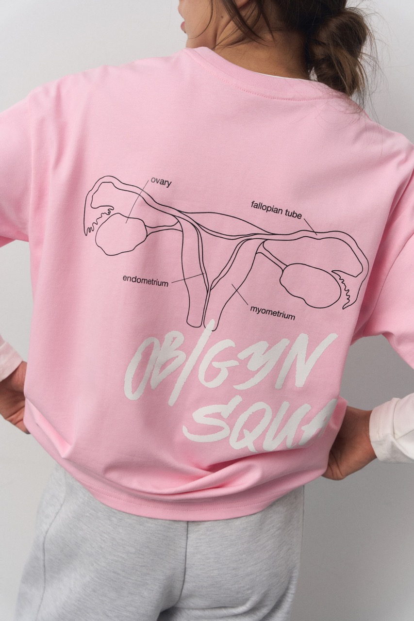 Футболка OB/GYN 2.0 (Розовый, XL)