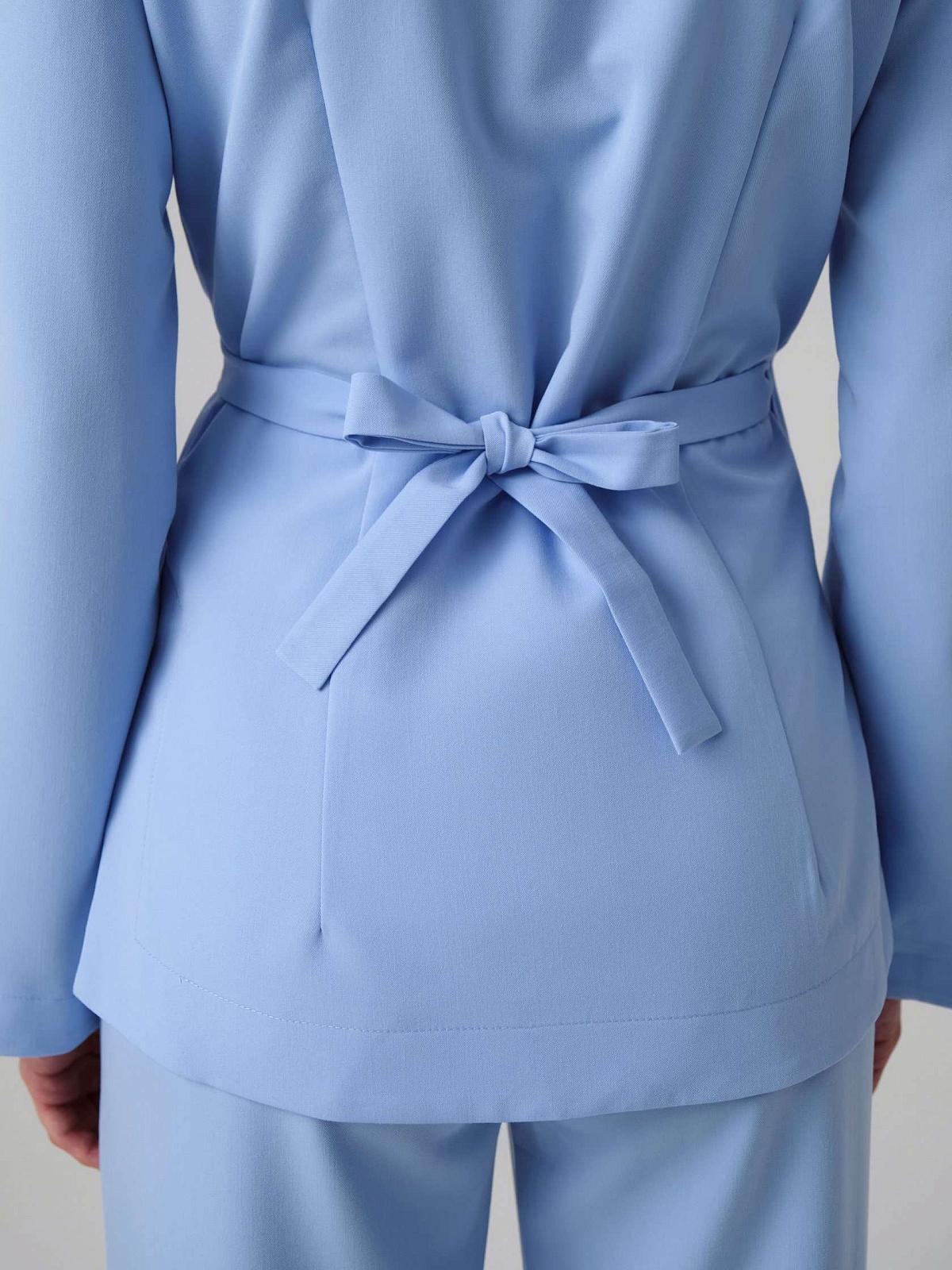 Топ Кимоно с длинным рукавом (XL, Классический голубой)