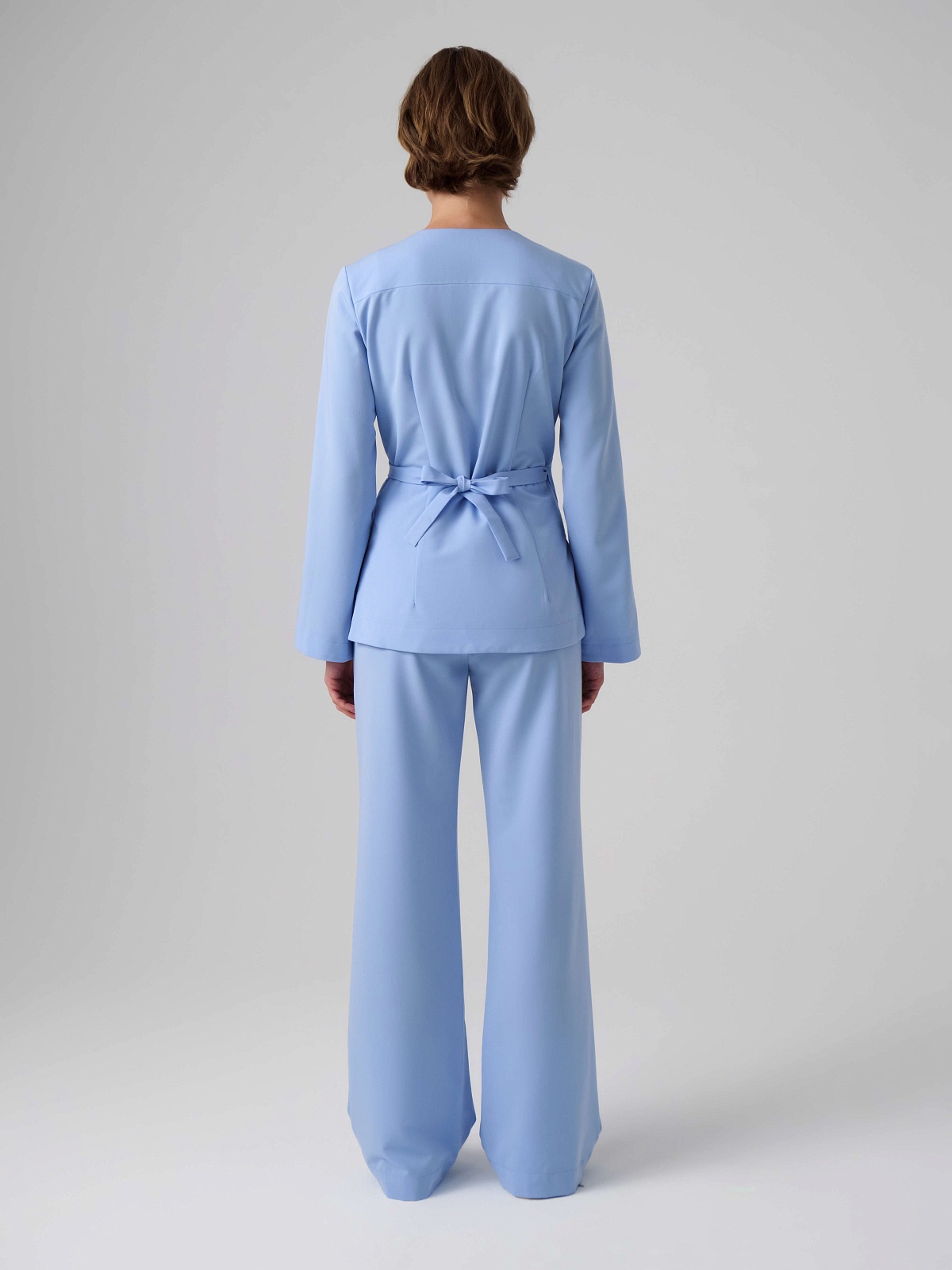 Топ Кимоно с длинным рукавом (XL, Классический голубой)