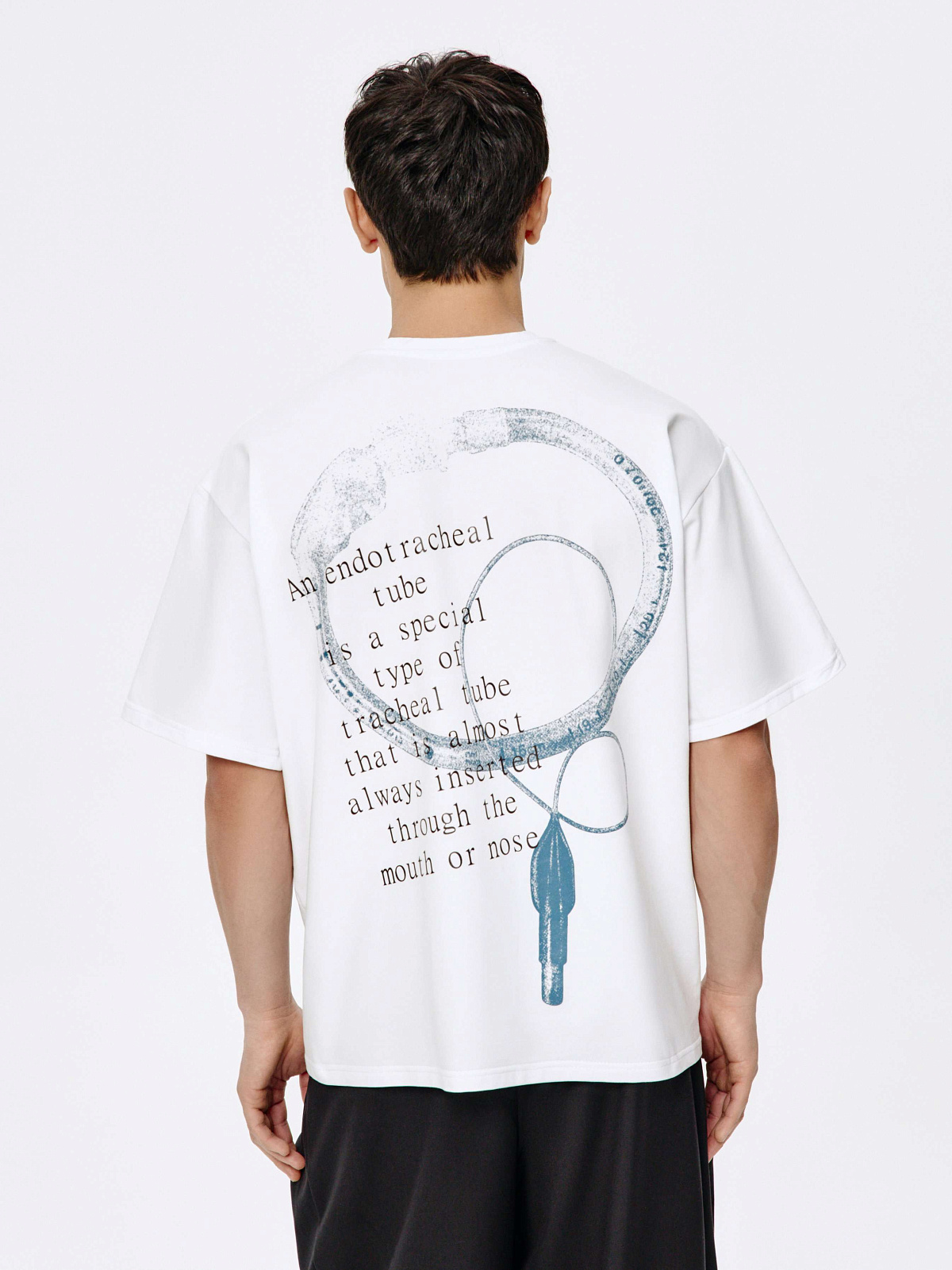 Футболка Трубка (XL, Белая)