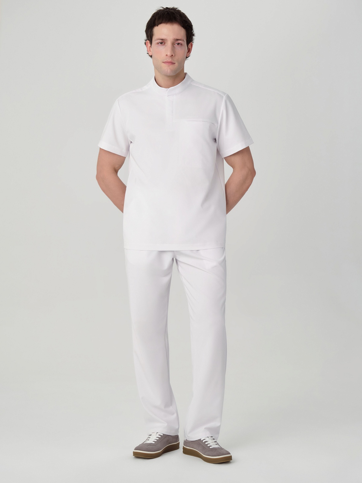 Брюки прямые мужские (3XL, Белый)