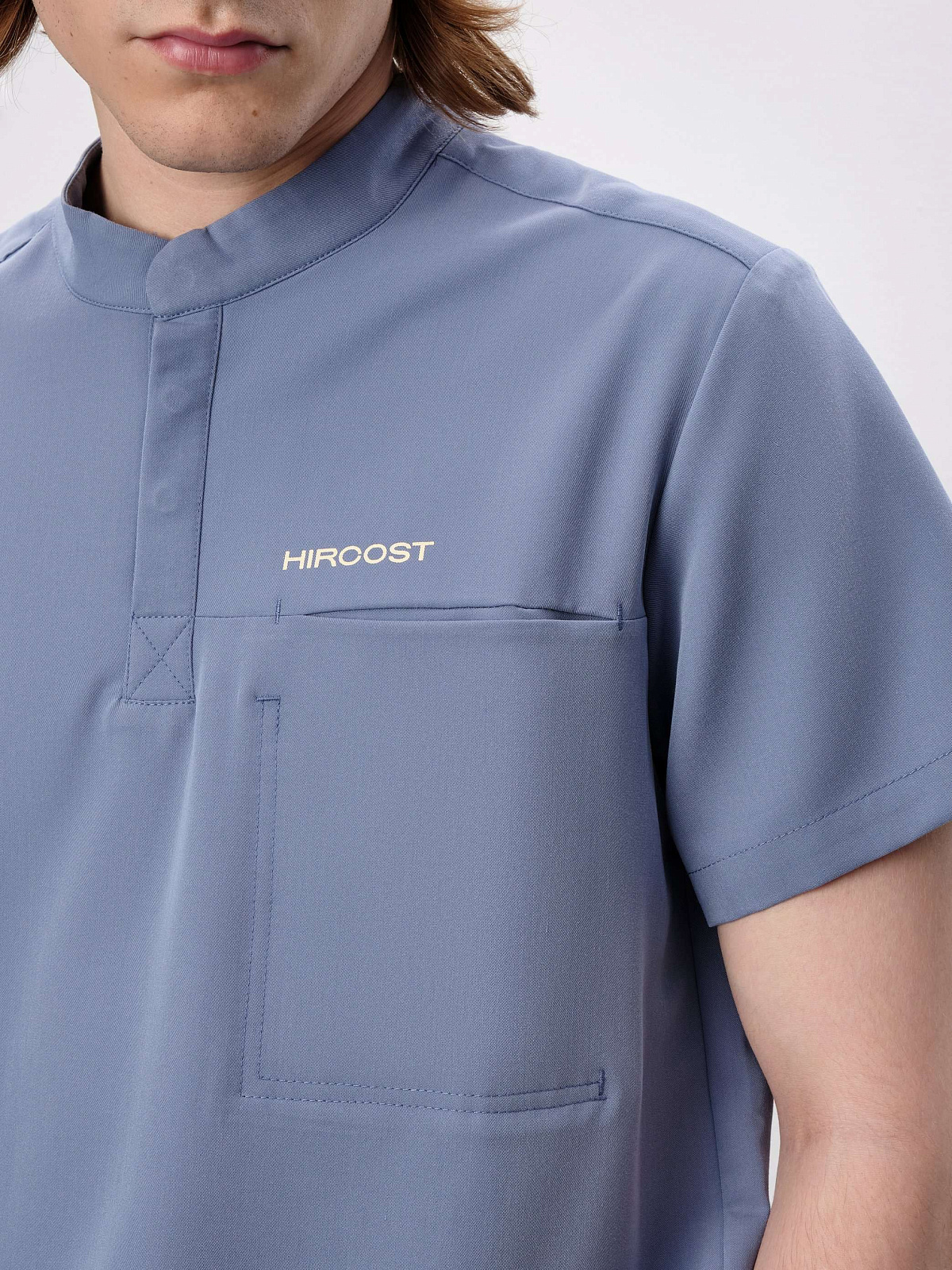 Топ с воротником стойкой мужской (3XL, Маренго)