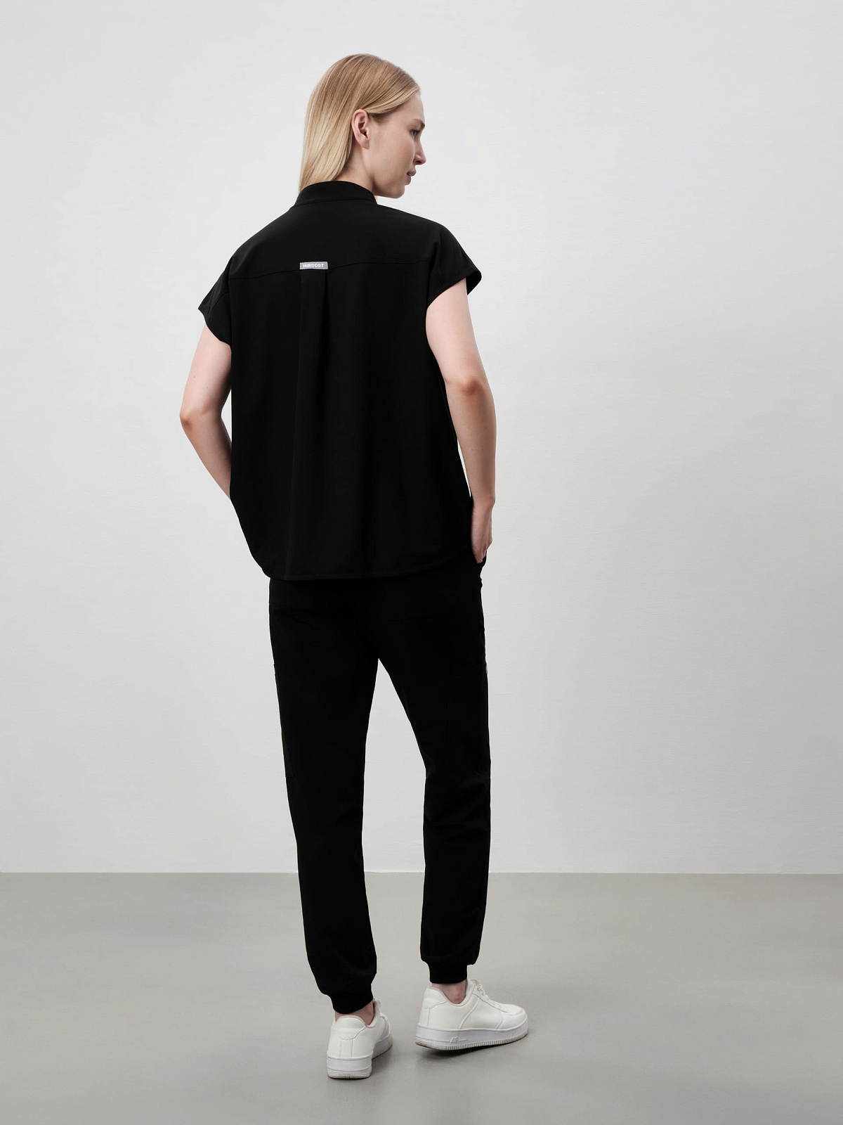 Топ Liberty с воротником (2Xl, Черный)