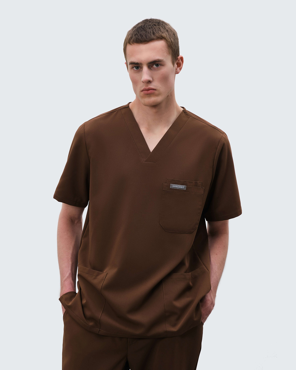 Топ Базовый мужской (2XL, Коричневый)