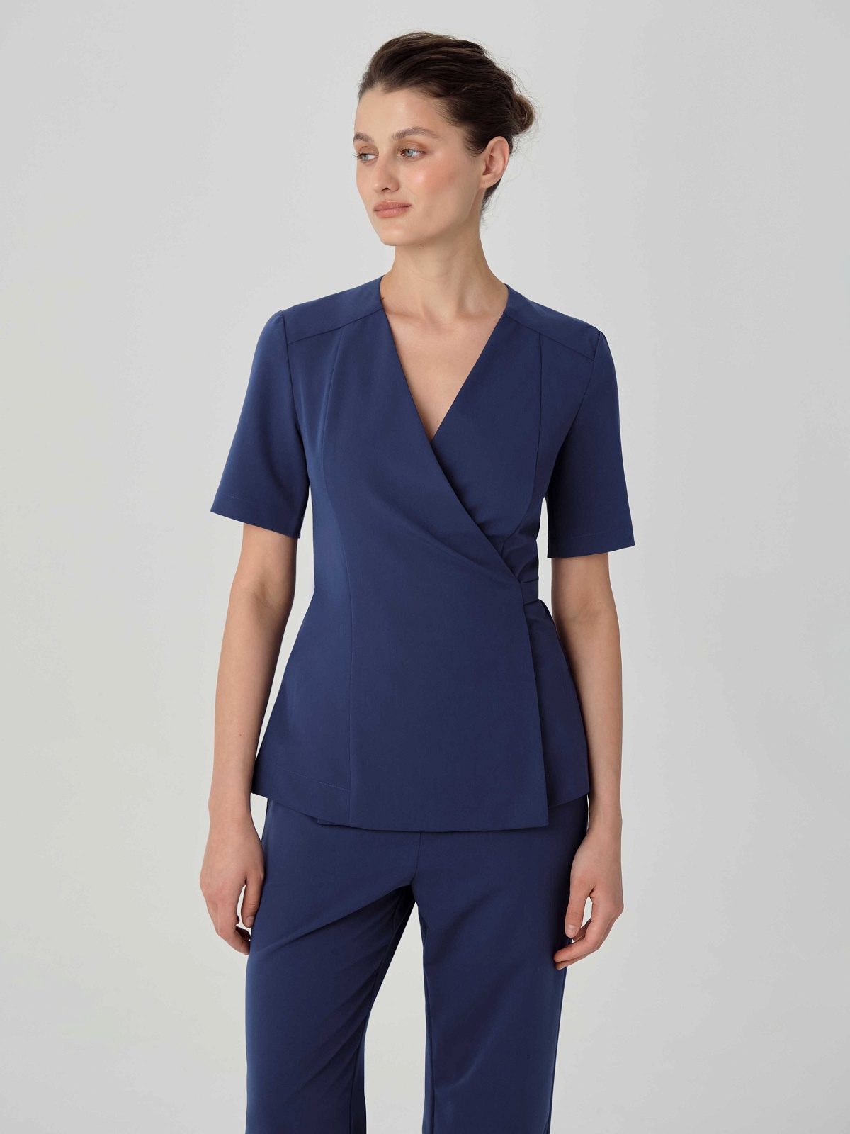 Топ Кимоно 112 (2XL, Индиго)