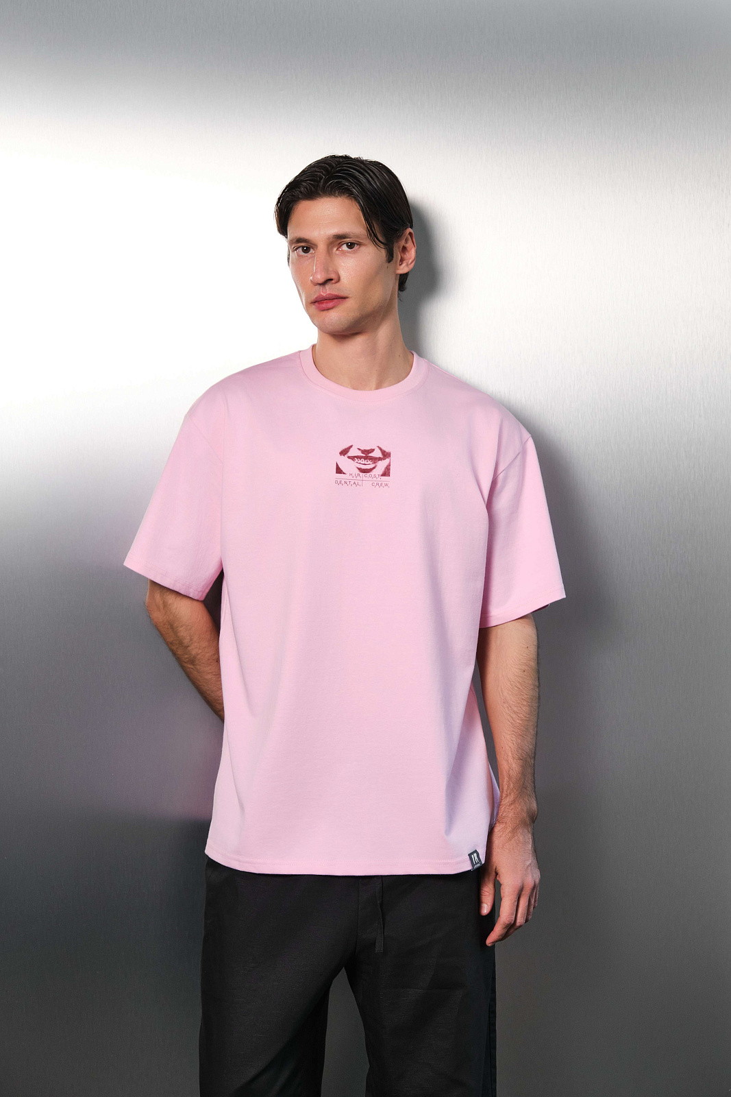 Футболка Брекеты (XL, Розовый)