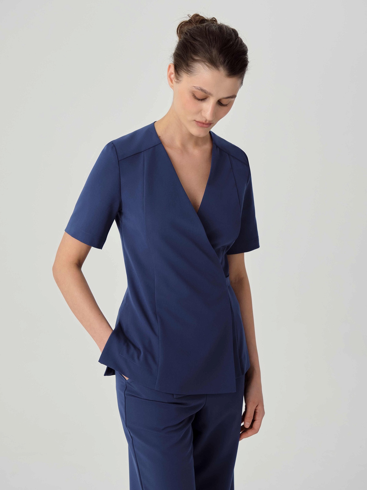 Топ Кимоно 112 (2XL, Индиго)
