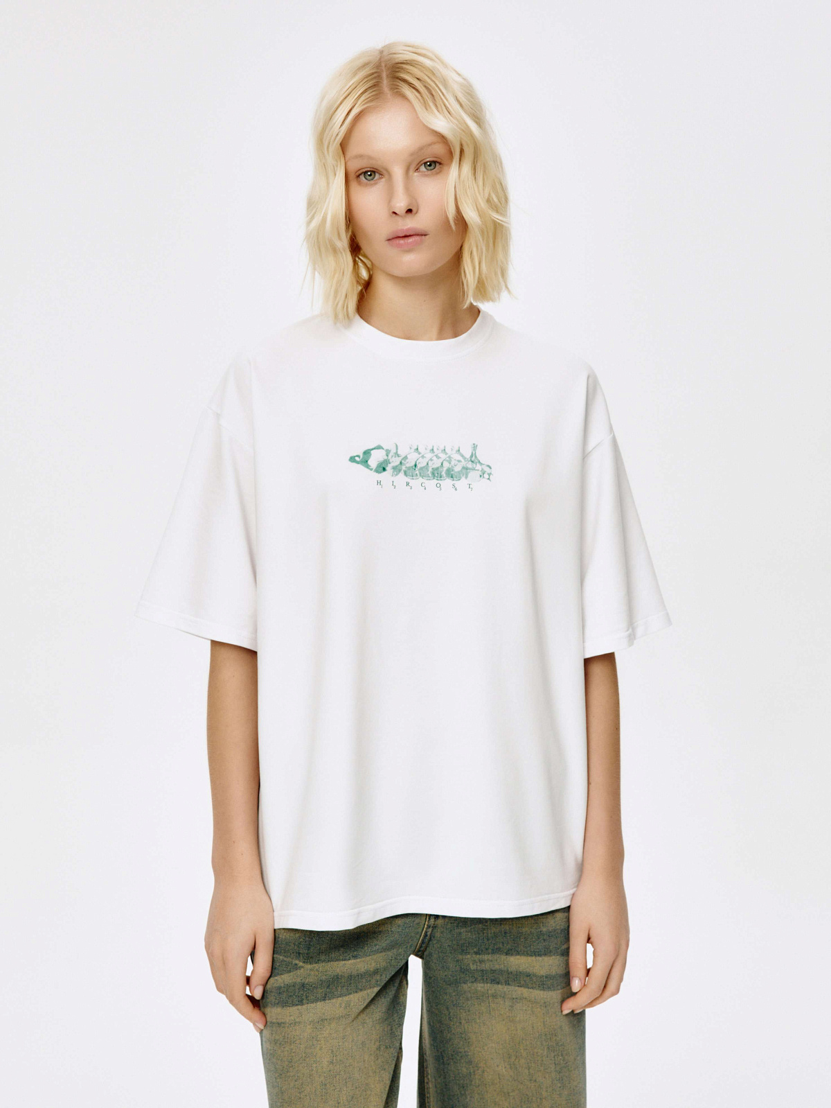 Футболка Анатомия (XL, Белый)